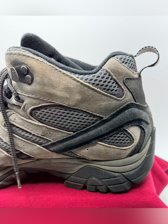 Merrell Moab Mid Hiking Boots Men’s 11.5 Gray Vibram Sole Trail Outdoor Lace Up